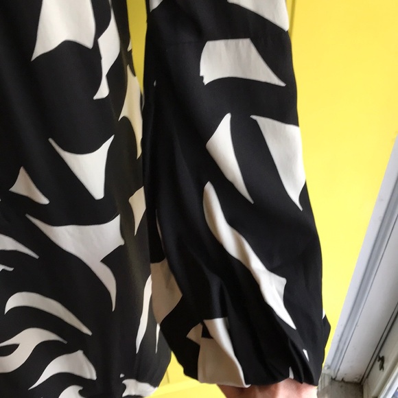 Diane von Furstenberg black and white dress size 2 - Picture 5 of 8